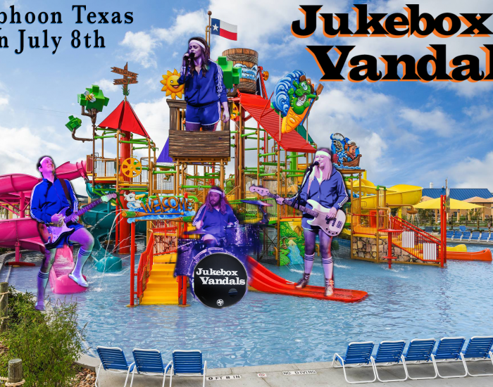Jukebox Vandals play Typhoon Texas in Austin on July 8, 2018
